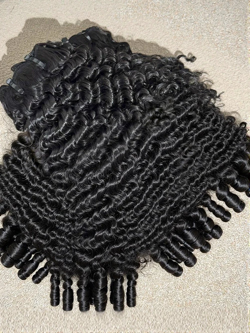 Raw Burmese Curly Hair Bundles