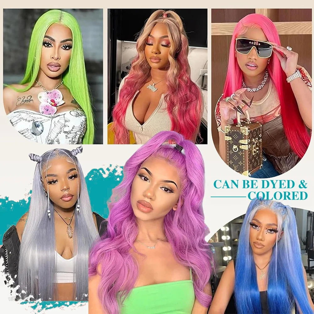 613 Blonde Straight Human Hair Lace Front Wig